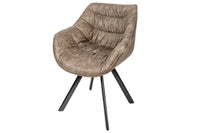 THE DUTCH COMFORT Design Stuhl Retro Stil mit Armlehnen