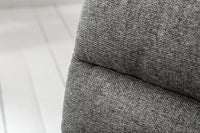 COMFORT Moderner Freischwinger Stuhl mit schwarzem Metall-Gestell