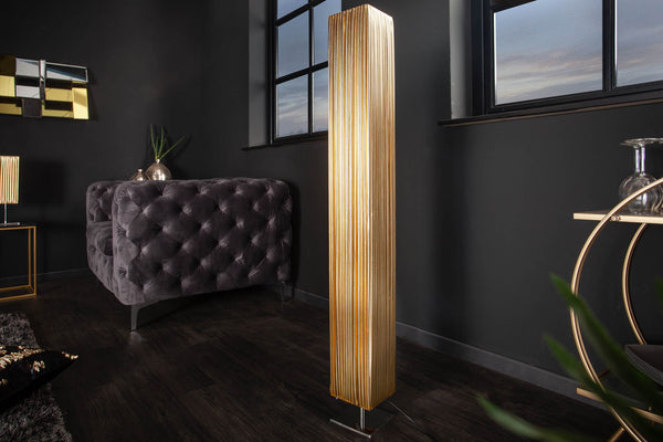Moderne Designer Stehlampe PARIS 120cm gold Stehleuchte
