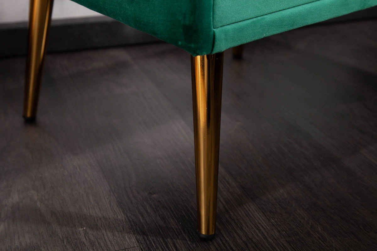 FAMOUS Retro Nachttisch 45cm Samt mit Schublade