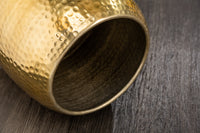 ORIENT handcrafted side table 36cm gold hammered design