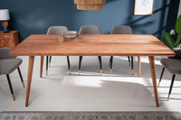 MYSTIC LIVING Massiver Esstisch 160cm Akazie natur Massivholz