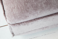 Großer Hussenhocker HEAVEN 100cm Samt Landhausstil