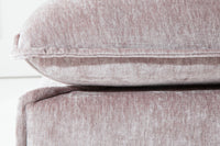 Großer Hussenhocker HEAVEN 100cm Samt Landhausstil