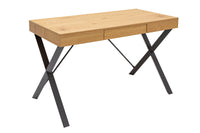 STUDIO Industrial Schreibtisch 110cm Eichenoptik mit Schublade