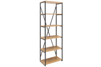 STUDIO Industrial Bücherregal 180cm Eichenoptik mit Metallgestell