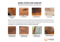 Massivholz Bett AMAZONAS 180x200cm Akazie Baumkante natur Doppelbett