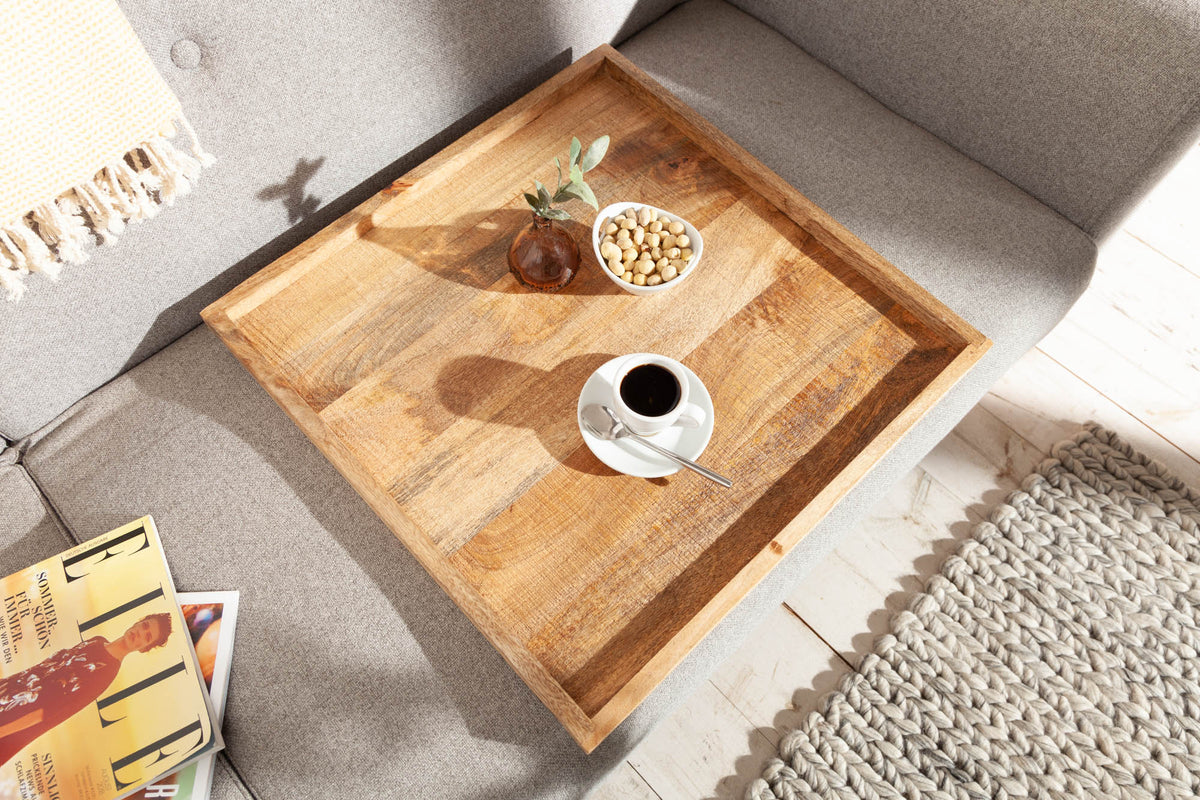 Massives Tablett MAKASSAR 50cm Mangoholz Servierbrett