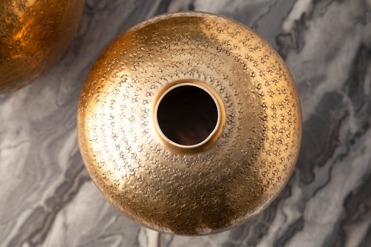 Elegantes Vasen 2er Set ORIENTAL 33cm in Handarbeit verziert