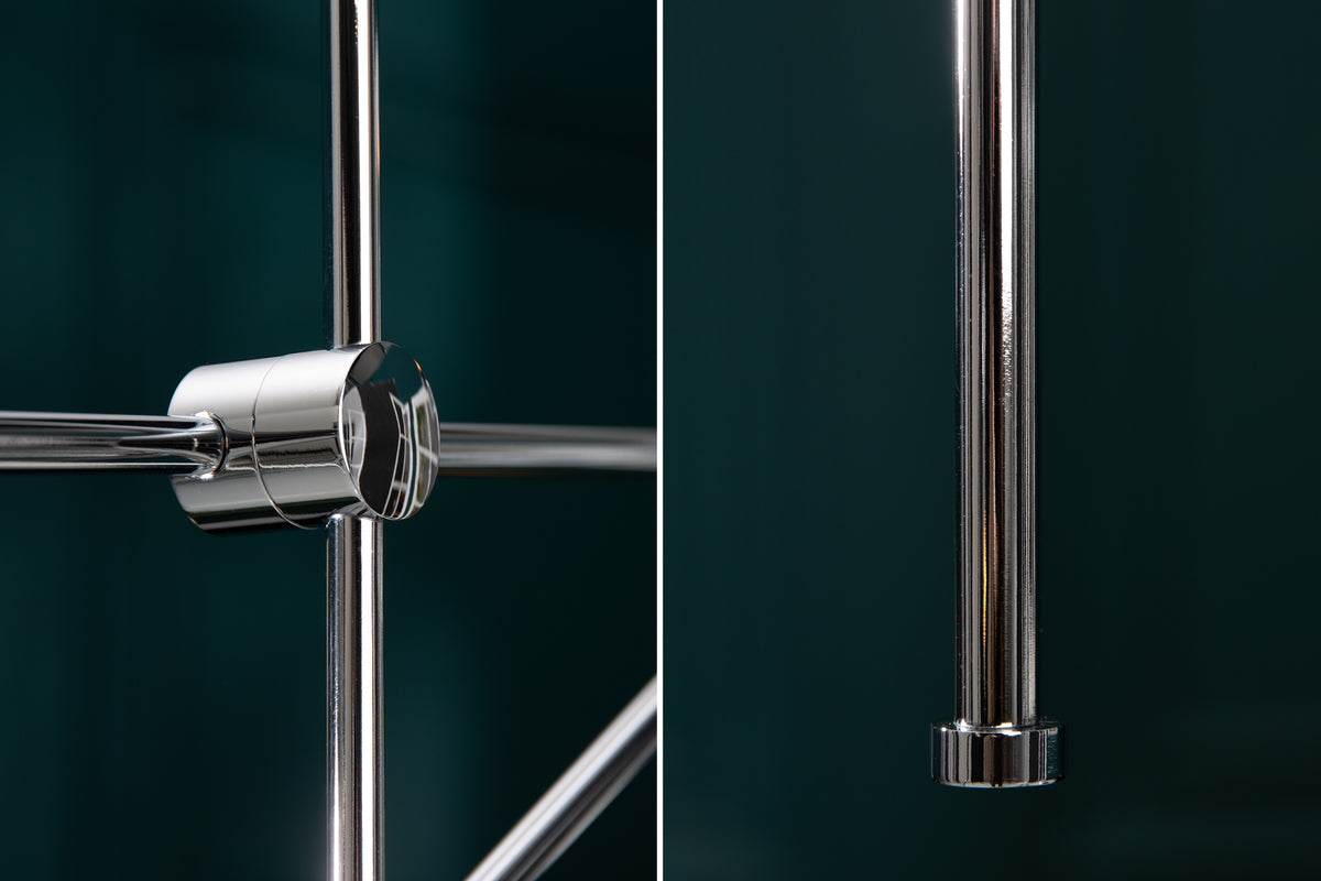 Elegante Hängelampe VARIATION 128cm silber mit sechs schwenkbaren Leuchten