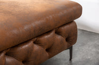 MODERN BAROCK Chesterfield Ecksofa 275cm antik braun 3-Sitzer