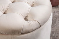 Eleganter Hocker MODERN BAROCK 50 cm Samt Aufbewahrungkorb