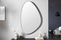 Moderner Wandspiegel NOEMI 90cm schwarz asymmetrisches Design
