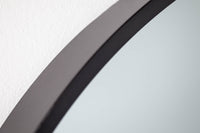 Moderner Wandspiegel NOEMI 90cm schwarz asymmetrisches Design