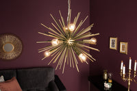 Elegante Hängeleuchte SUNLIGHT 50cm matt gold Hängelampe