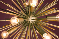 Elegante Hängeleuchte SUNLIGHT 50cm matt gold Hängelampe