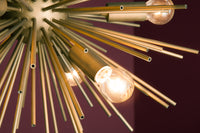 Elegante Hängeleuchte SUNLIGHT 50cm matt gold Hängelampe
