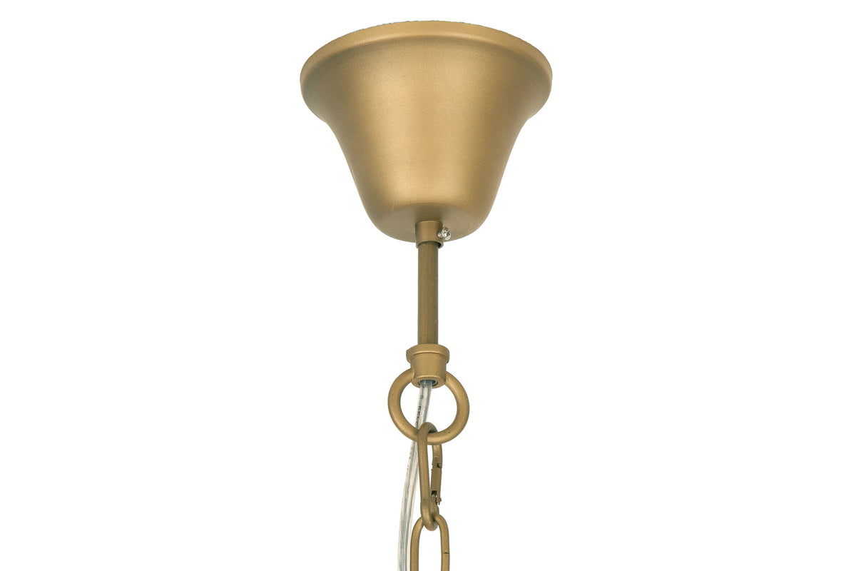 Elegante Hängeleuchte SUNLIGHT 50cm matt gold Hängelampe