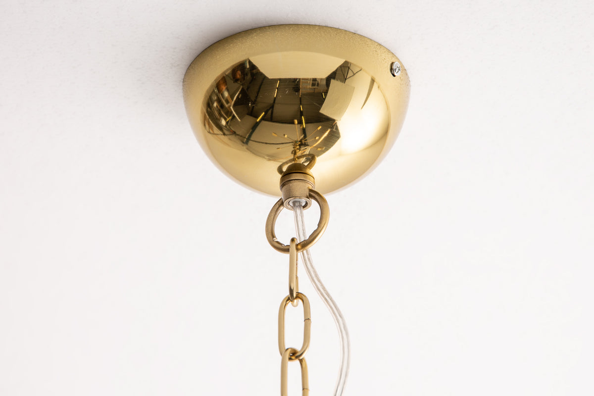 Elegante Hängelampe SPUTNIK 87cm gold mit 14 Leuchtarmen