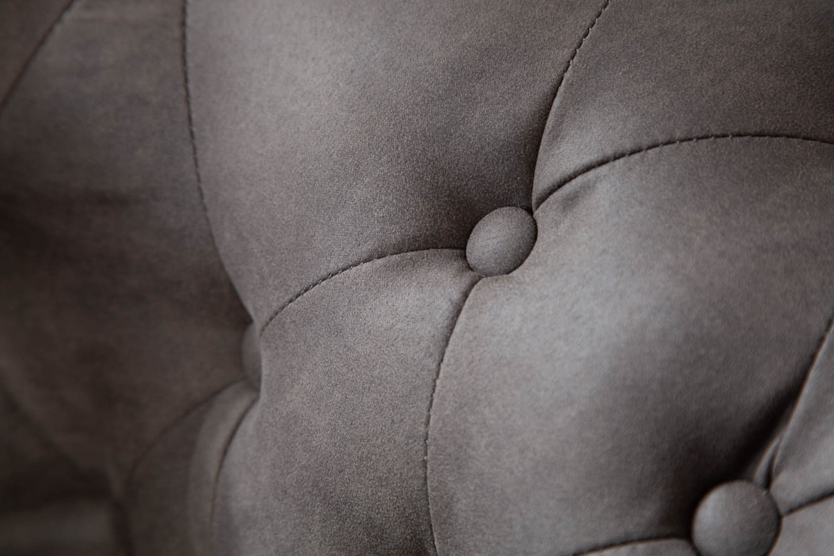 Chesterfield 2er Sofa 150cm Samt 2-Sitzer mit Knopfheftung und Federkern