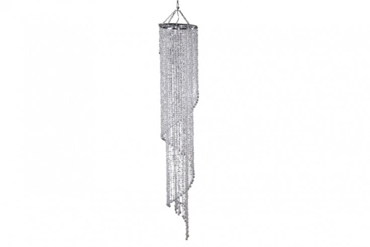 BIG STRASS L Extravagante Hängeleuchte 160cm Hängelampe Strass-Steine