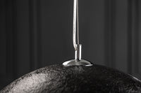 GLOW Elegante Design Hängeleuchte 50cm schwarz silber Hängelampe