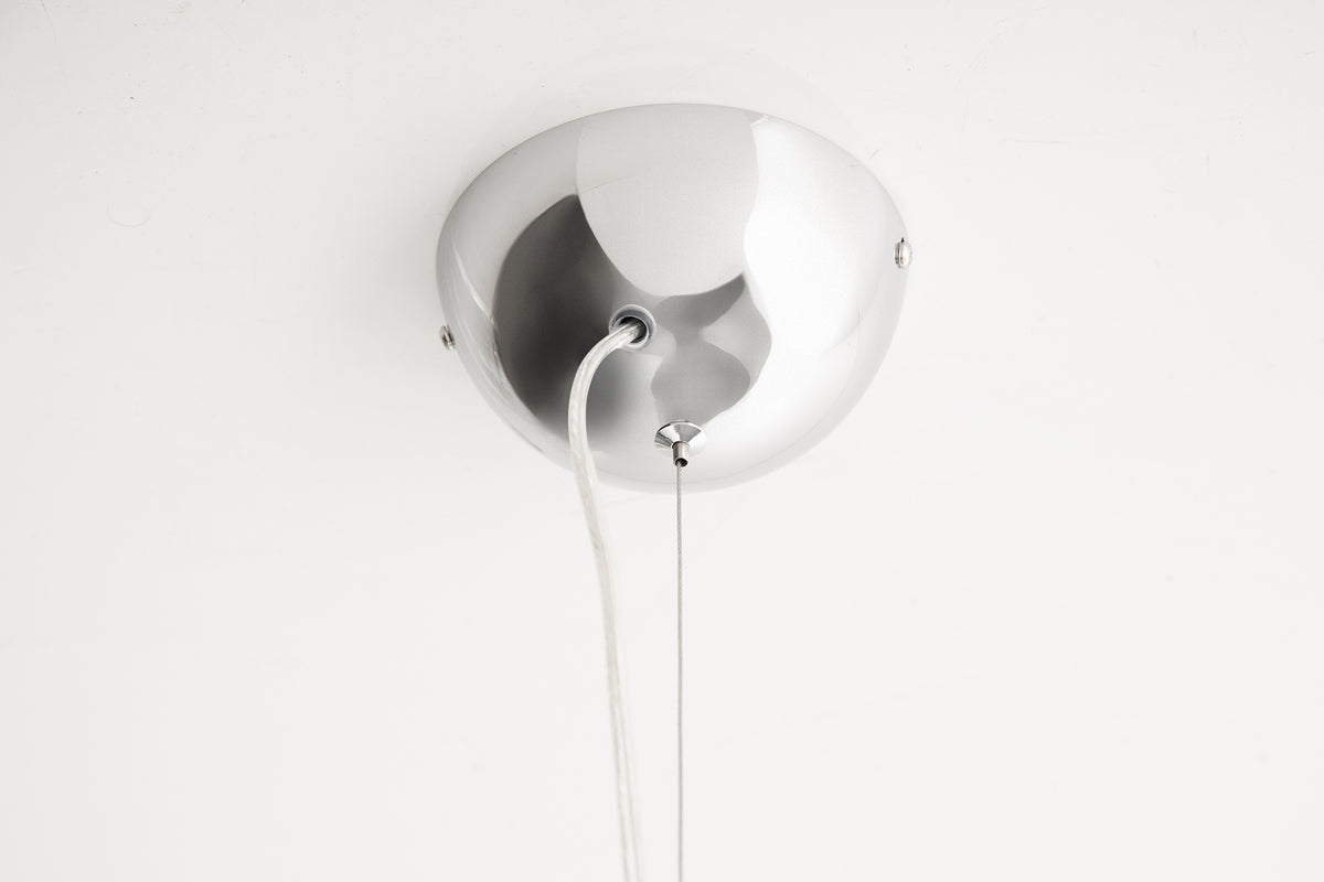 GLOW Elegante Design Hängeleuchte 50cm schwarz silber Hängelampe