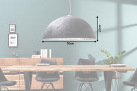 GLOW Elegante Design Hängeleuchte 50cm schwarz silber Hängelampe