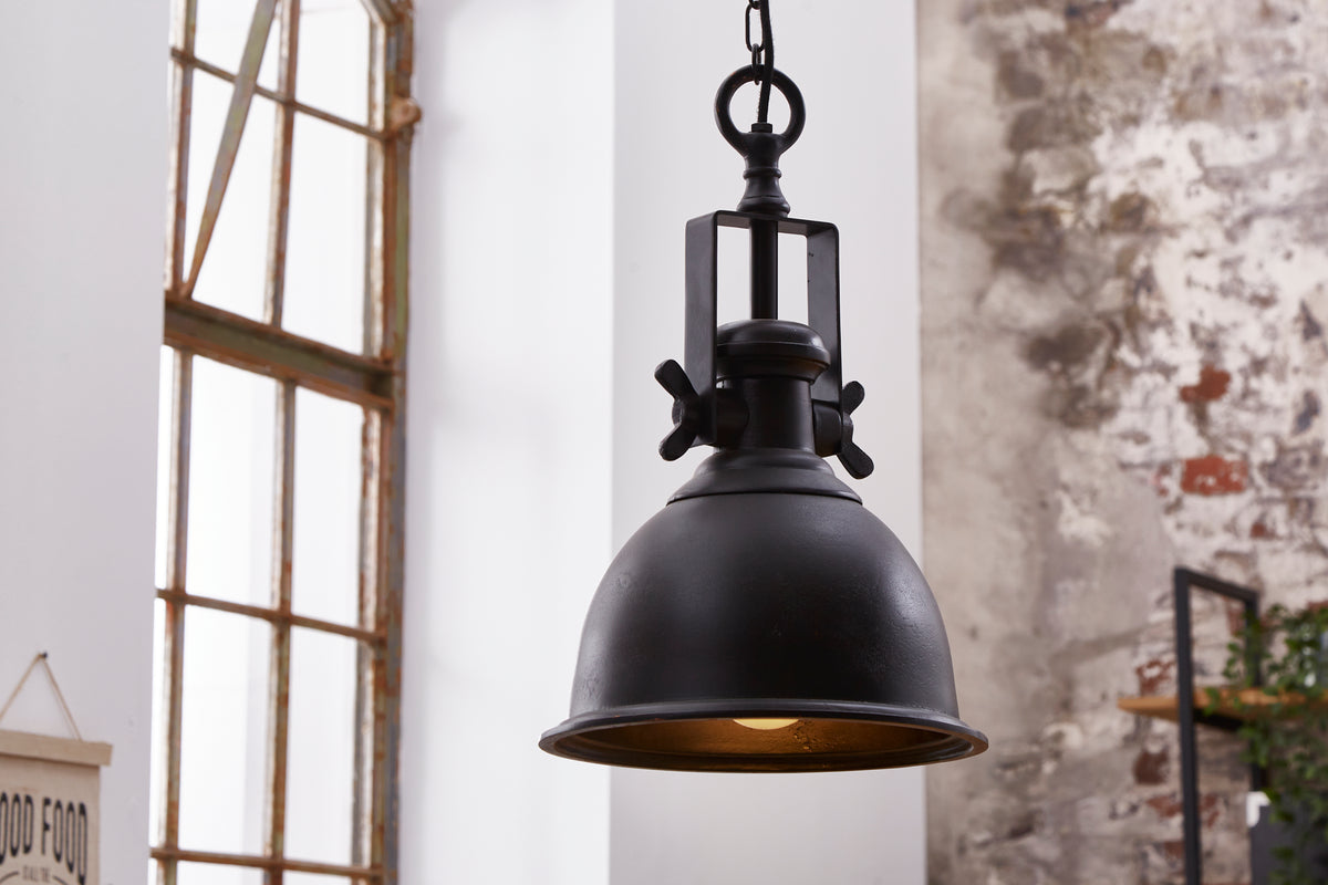INDUSTRIAL design hanging lamp 45cm black industrial style