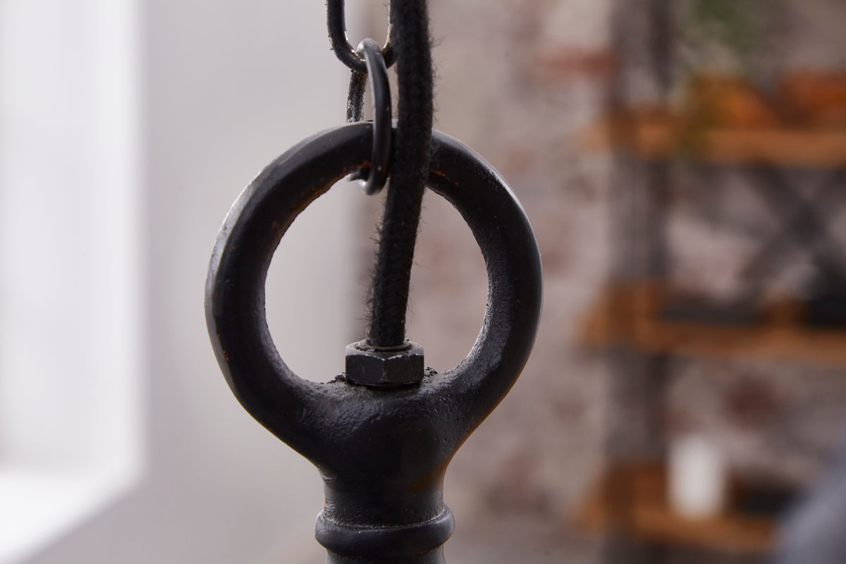 INDUSTRIAL design hanging lamp 45cm black industrial style