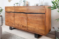 MAMMUT solid sideboard 160cm acacia metal tree edge