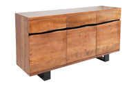 MAMMUT solid sideboard 160cm acacia metal tree edge