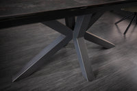 ETERNITY Ausziehbarer Design Esstisch 180-225cm Lava Keramik made in Italy
