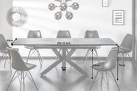 ETERNITY Ausziehbarer Design Esstisch 180-225cm Lava Keramik made in Italy