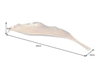 Handgefertigte Deko Schale ABSTRACT LEAF 65cm Aluminium