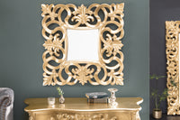 Eleganter Wandspiegel VENICE 75x75cm antik Barockstil