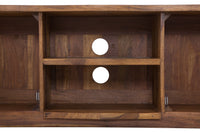 RELIEF Solid TV lowboard 150cm Sheesham wood with elaborate front