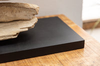 RIVERINE Handcrafted table lamp 80cm black driftwood table lamp
