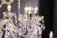 Design Kronleuchter CRYSTAL XXL 120cm klar Acryl 30-armig Kristall-Lampe