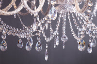 Design Kronleuchter CRYSTAL XXL 120cm klar Acryl 30-armig Kristall-Lampe