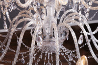 Design Kronleuchter CRYSTAL XXL 120cm klar Acryl 30-armig Kristall-Lampe