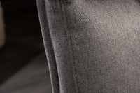 COMFORT Moderner Freischwinger Stuhl grau mit Komfortgriff