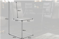 COMFORT Moderner Freischwinger Stuhl grau mit Komfortgriff