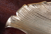 Handgefertigte Deko Schale ABSTRACT LEAF 65cm Aluminium