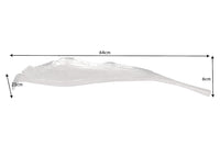 Handgefertigte Deko Schale ABSTRACT LEAF 65cm Aluminium