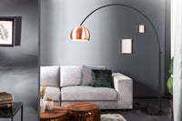 LOUNGE DEAL Ausziehbare Bogenlampe 170-210 cm kupfer Stehlampe