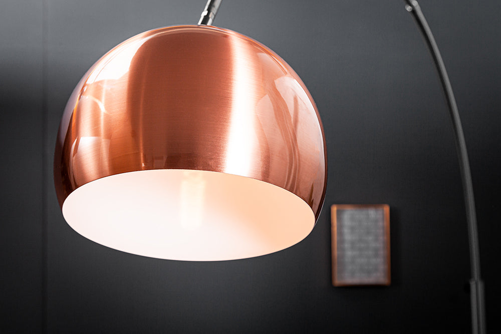 LOUNGE DEAL Ausziehbare Bogenlampe 170-210 cm kupfer Stehlampe