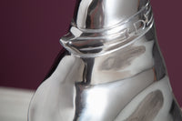 BIG BULL Modern Sculpture Silver Aluminum Decoration Bull Figure Paperweight