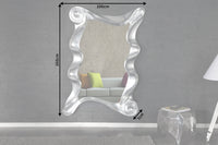 Extravaganter Wandspiegel ALICE 160x106cm silber variabel aufhängbar