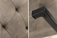 OXFORD design cantilever chair with armrest iron frame